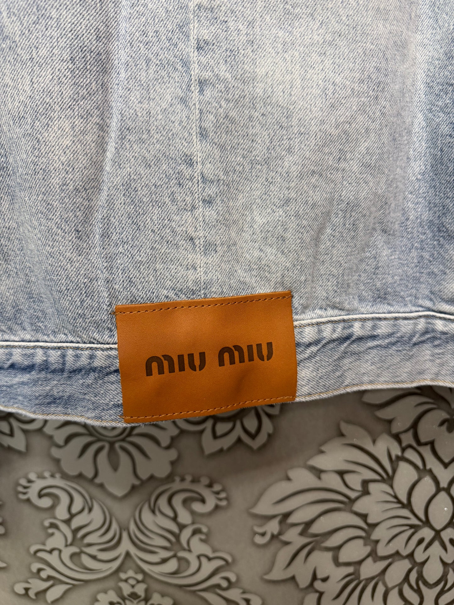 Miu Miu τζιν μπουφάν