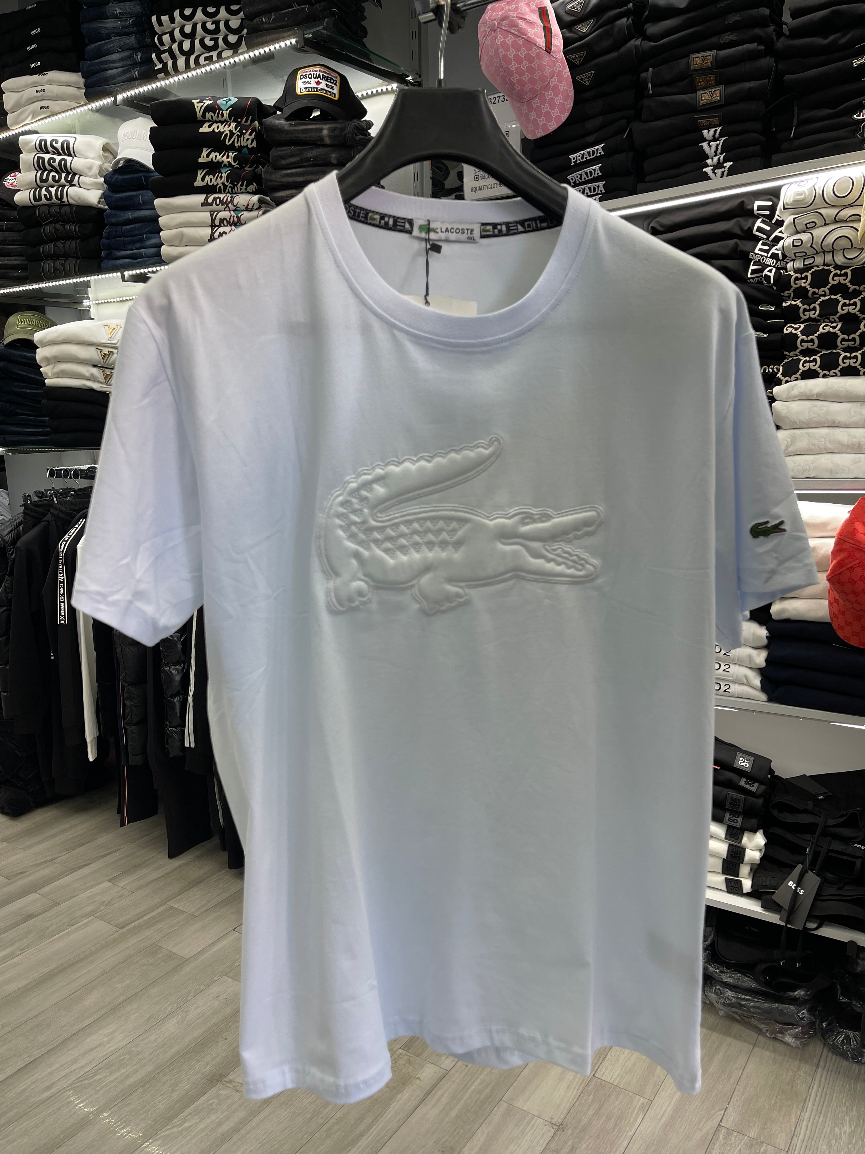 Lacoste κοντομάνικο λευκό