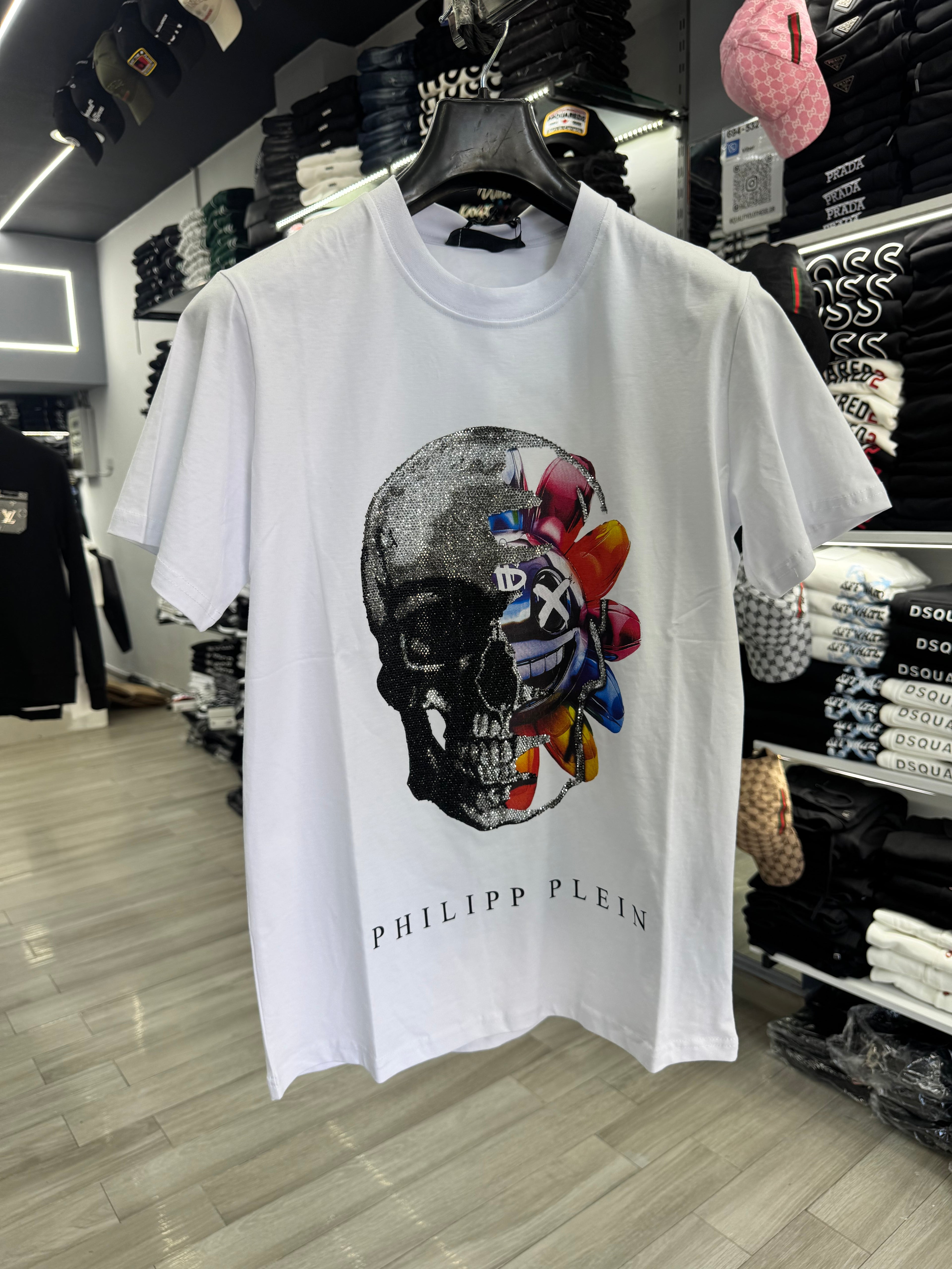 Philipp Plein λευκό στρας