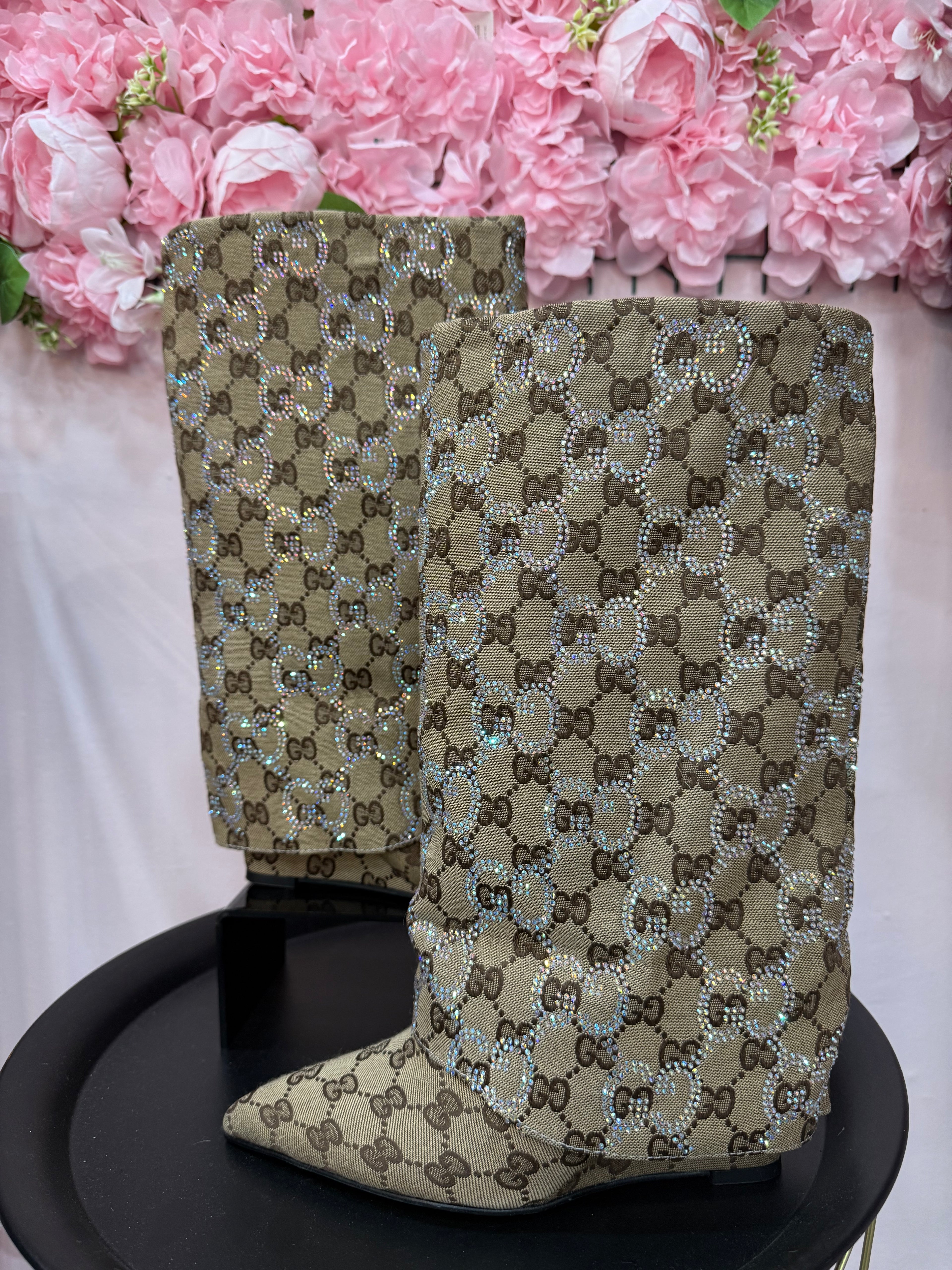 Μποτακι Gucci με στρας