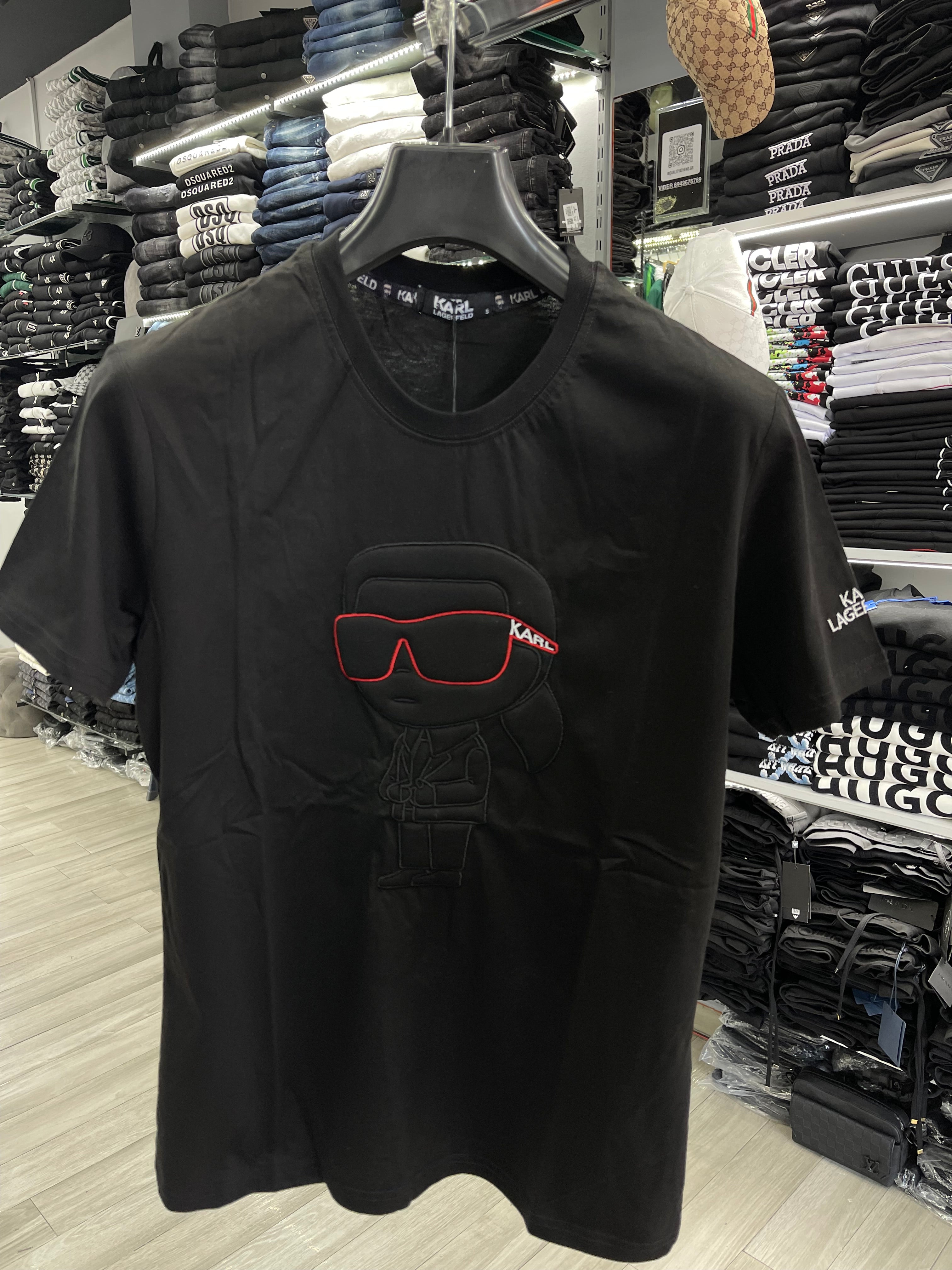 Karl Lagerfeld μαύρο-κόκκινο