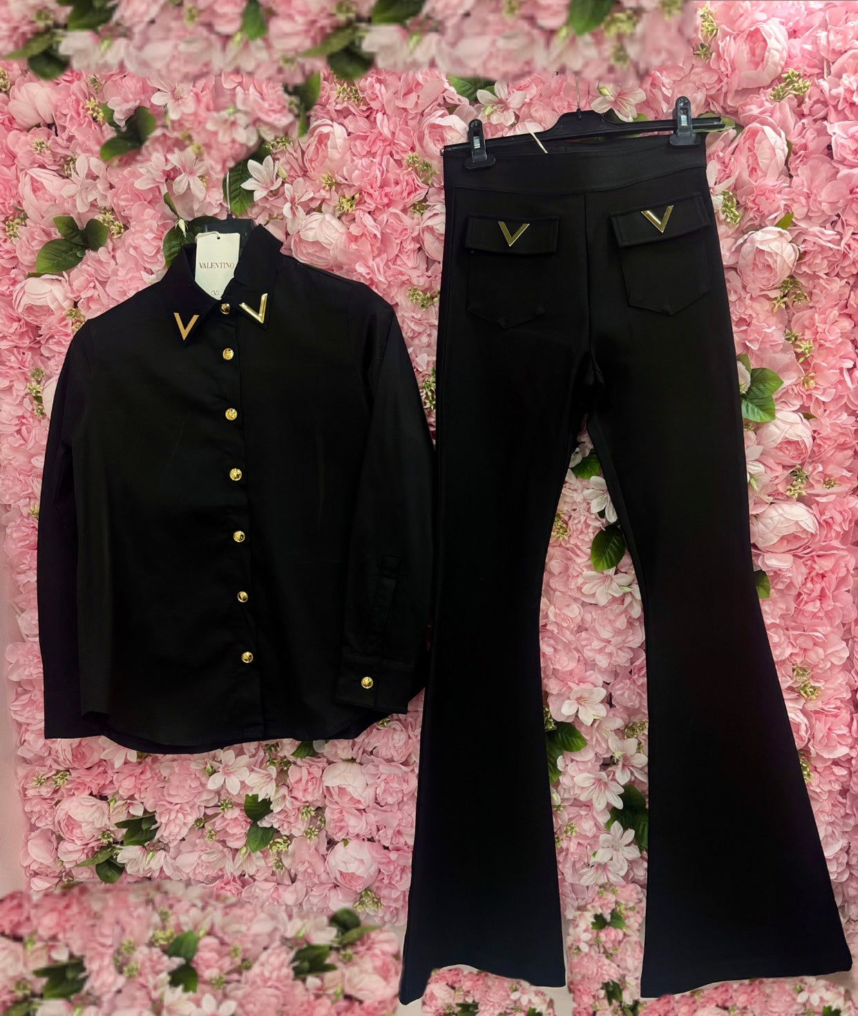 Valentino παντελονα με πουκάμισο