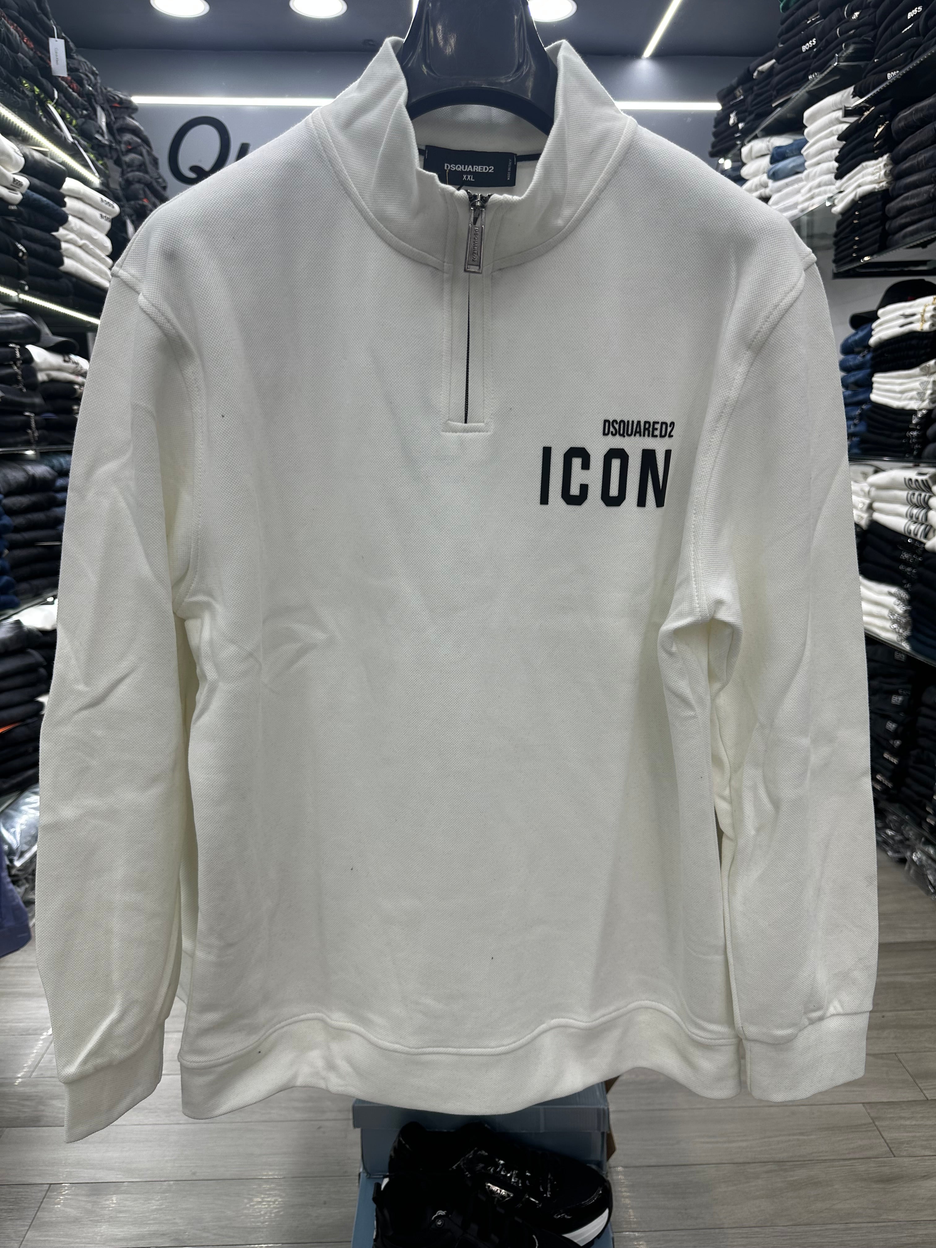 Dsquared Icon με φερμουάρ λευκό