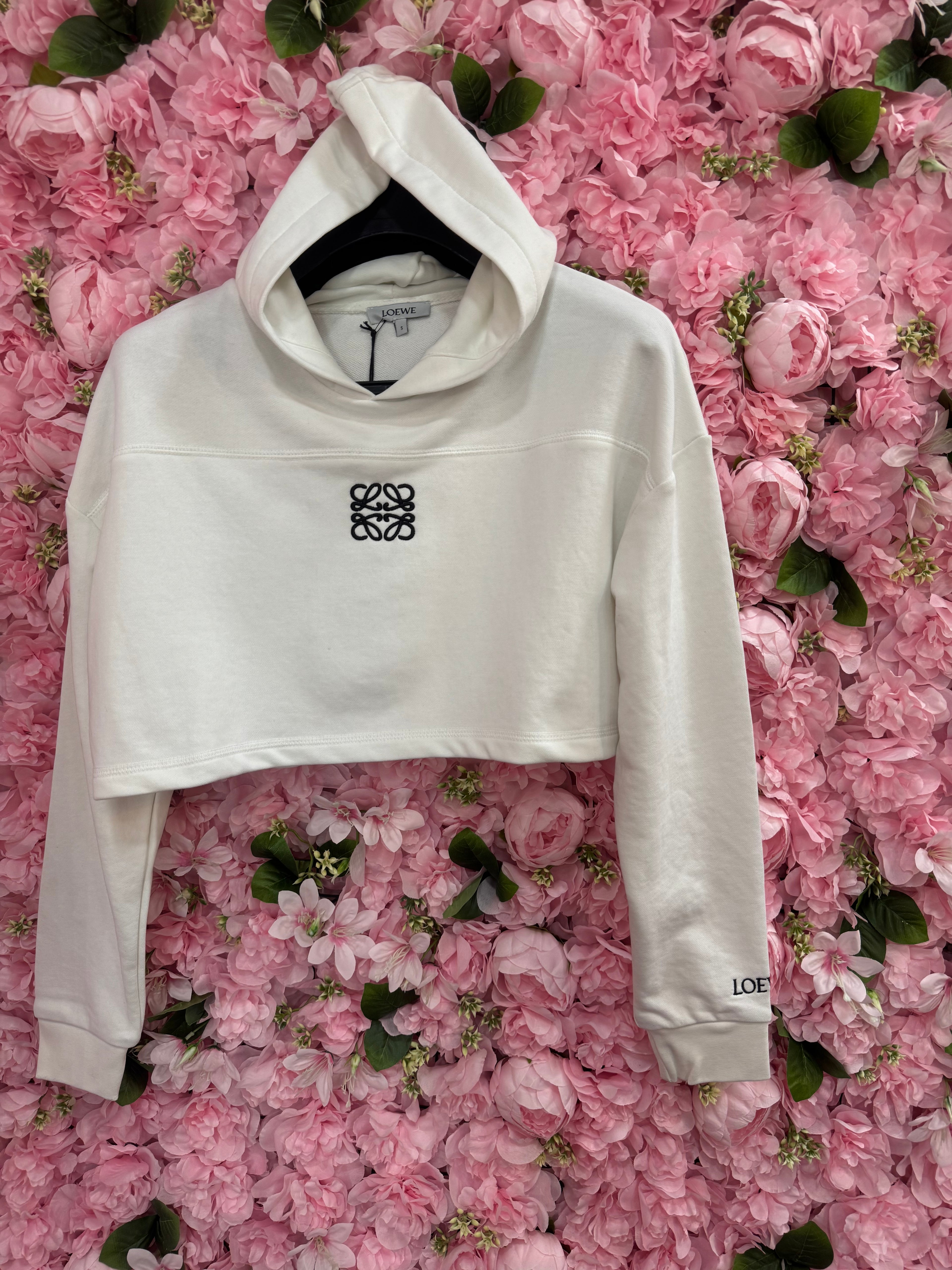 Crop Φούτερ Loewe λευκό