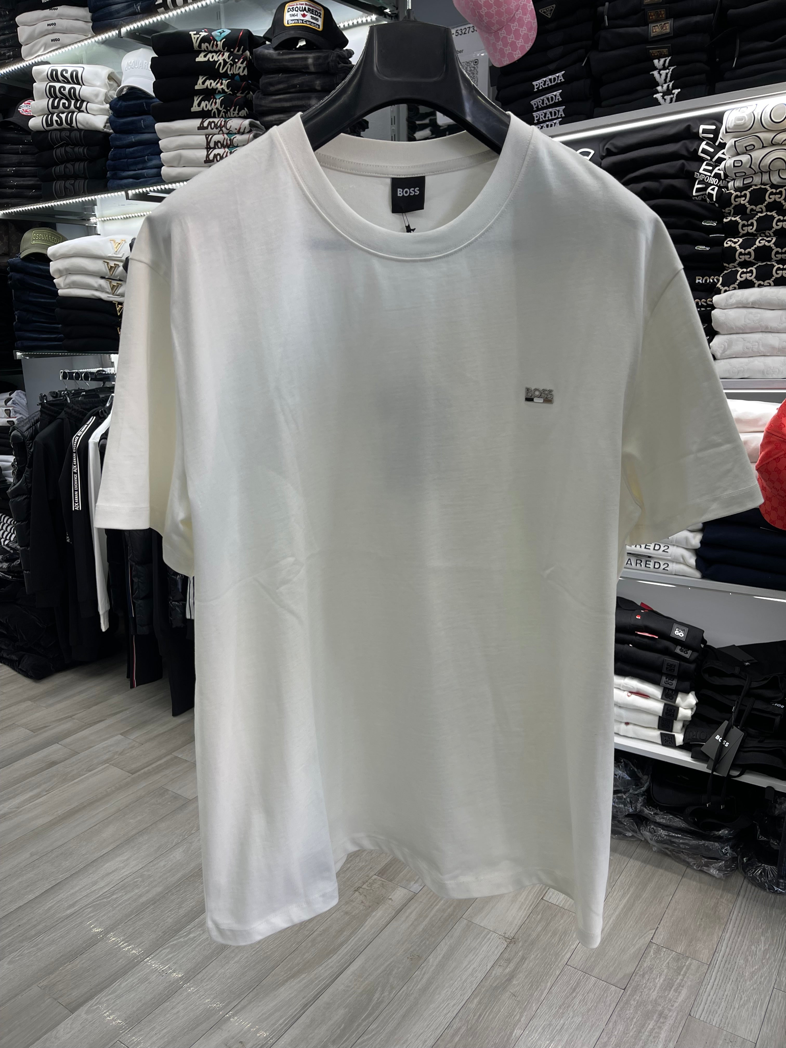 Boss κοντομάνικο λευκό