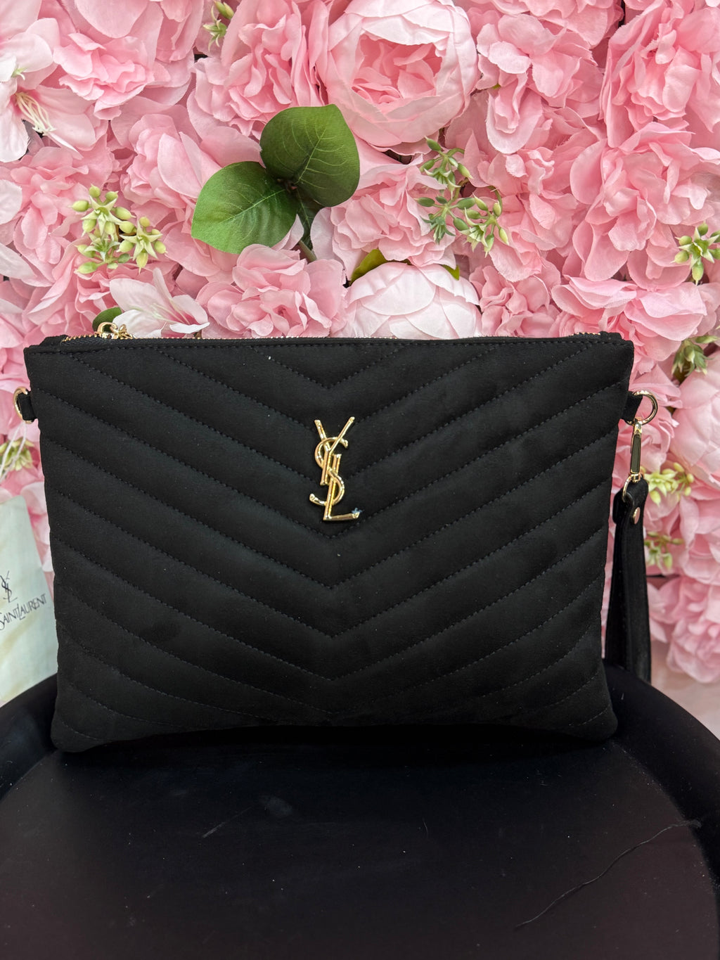 Ysl φάκελος suede