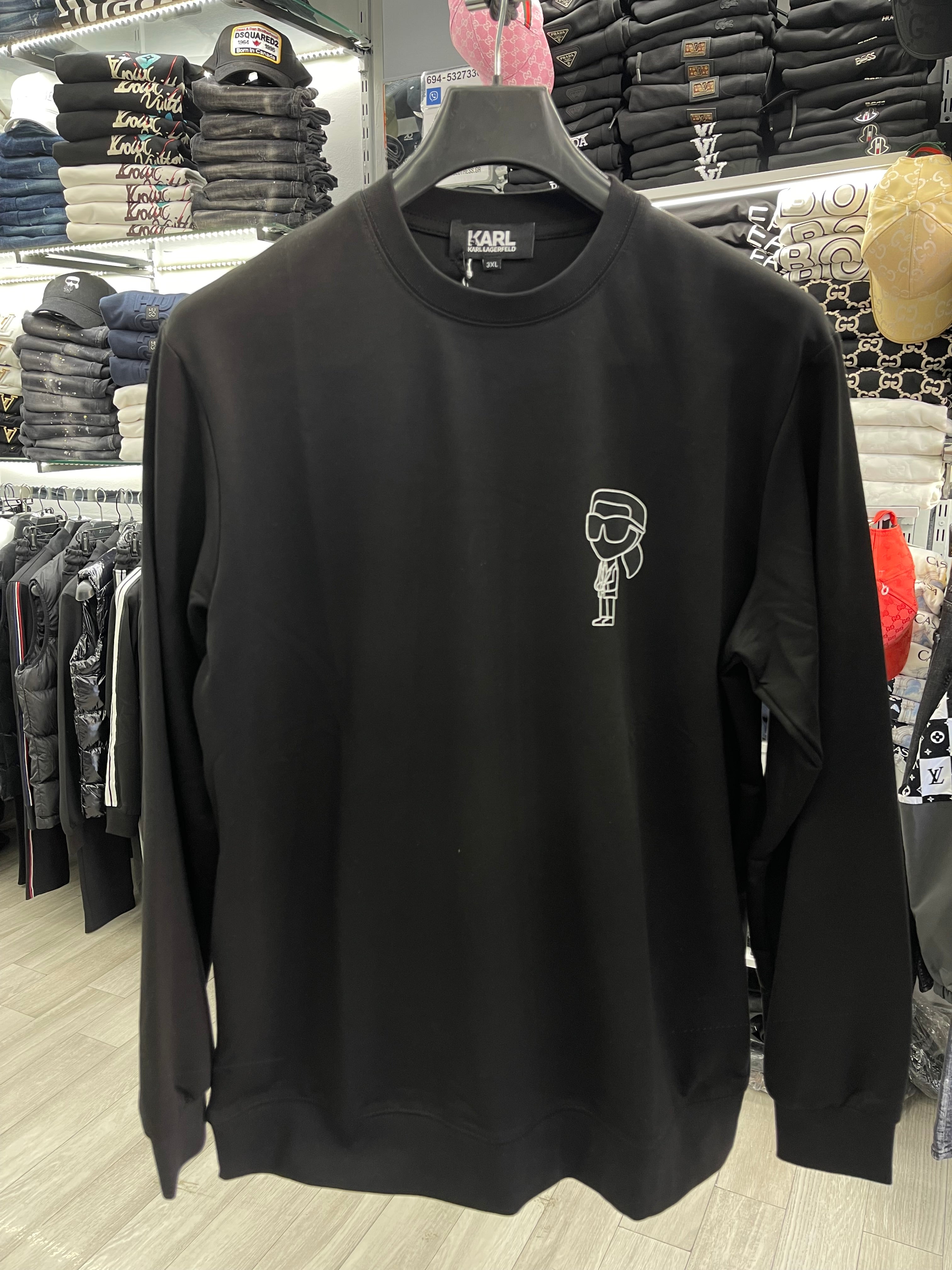 Karl Lagerfeld φούτερ μαύρο