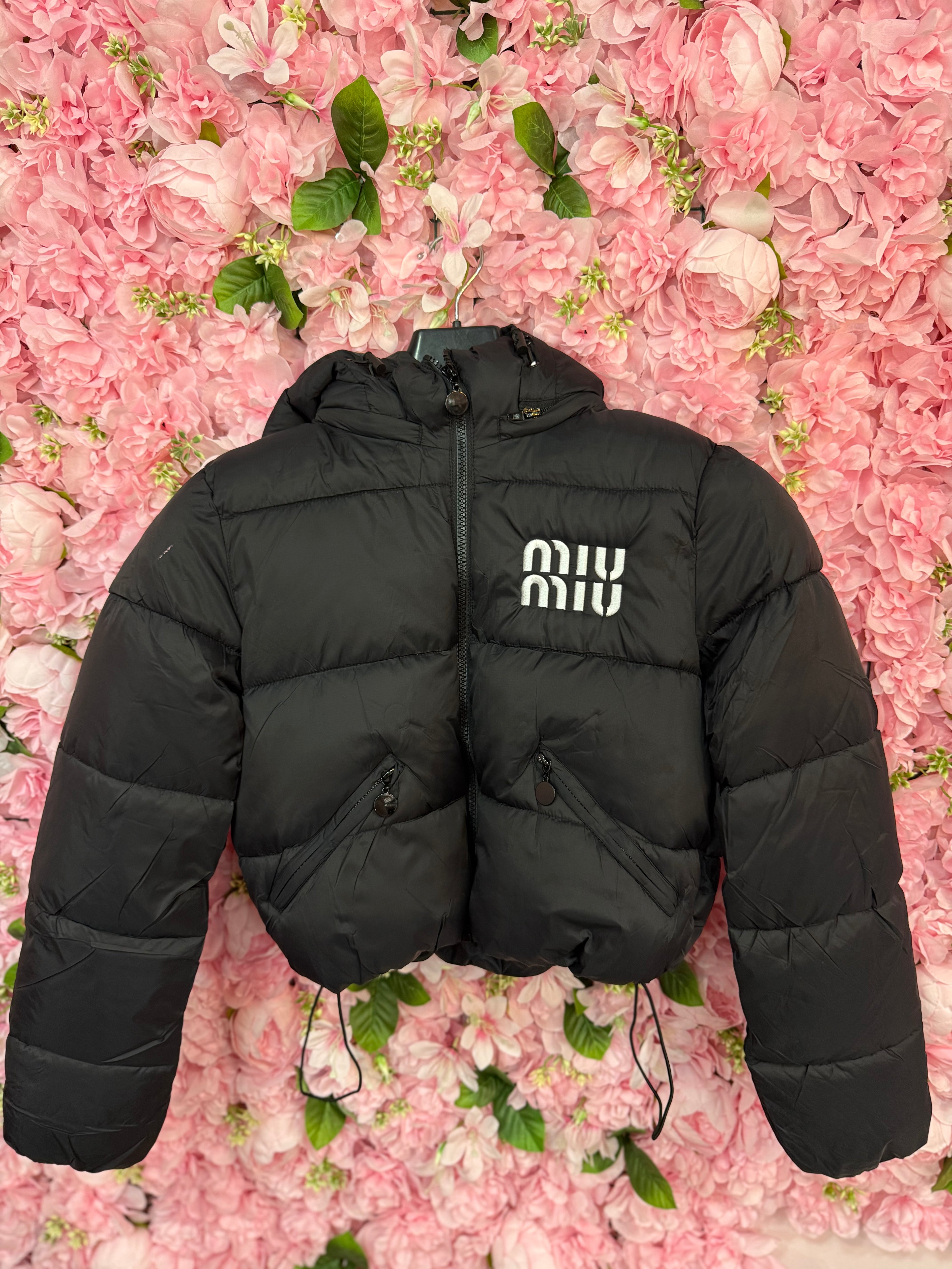 Μπουφάν μαύρο Miu Miu