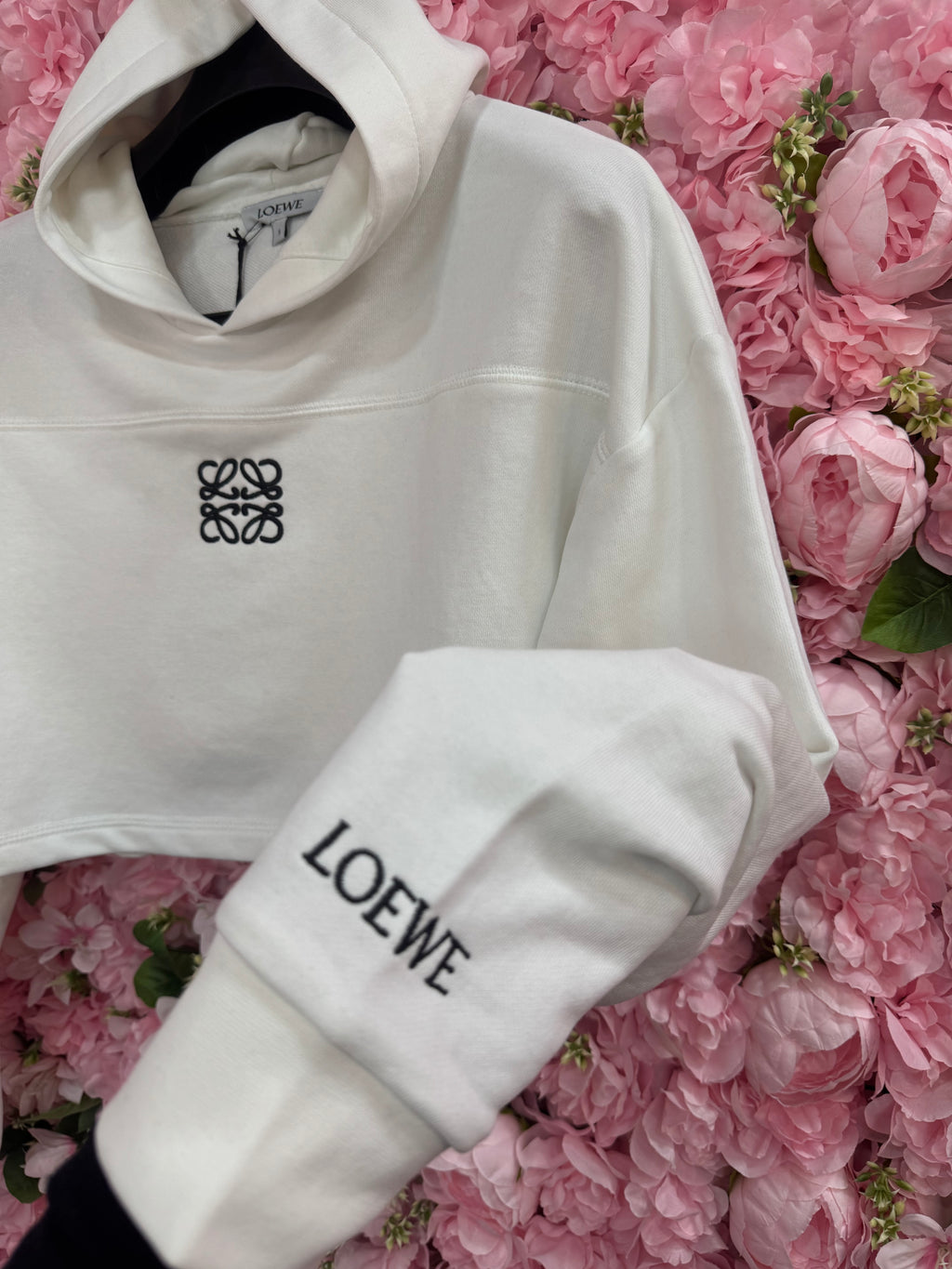 Crop Φούτερ Loewe λευκό