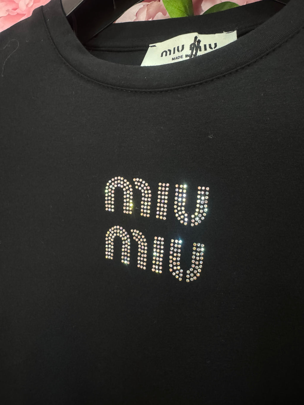 Μακρυμάνικο Miu Miu μαυρο