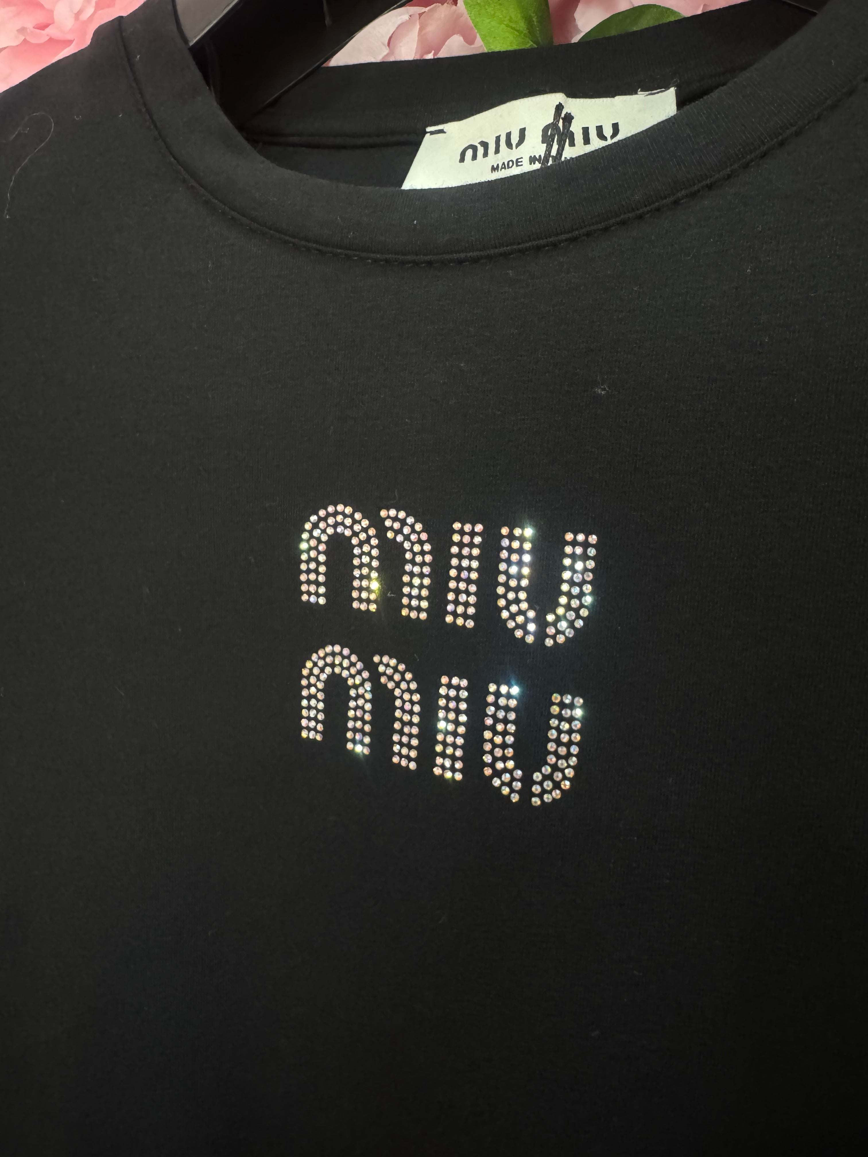 Μακρυμάνικο Miu Miu μαυρο