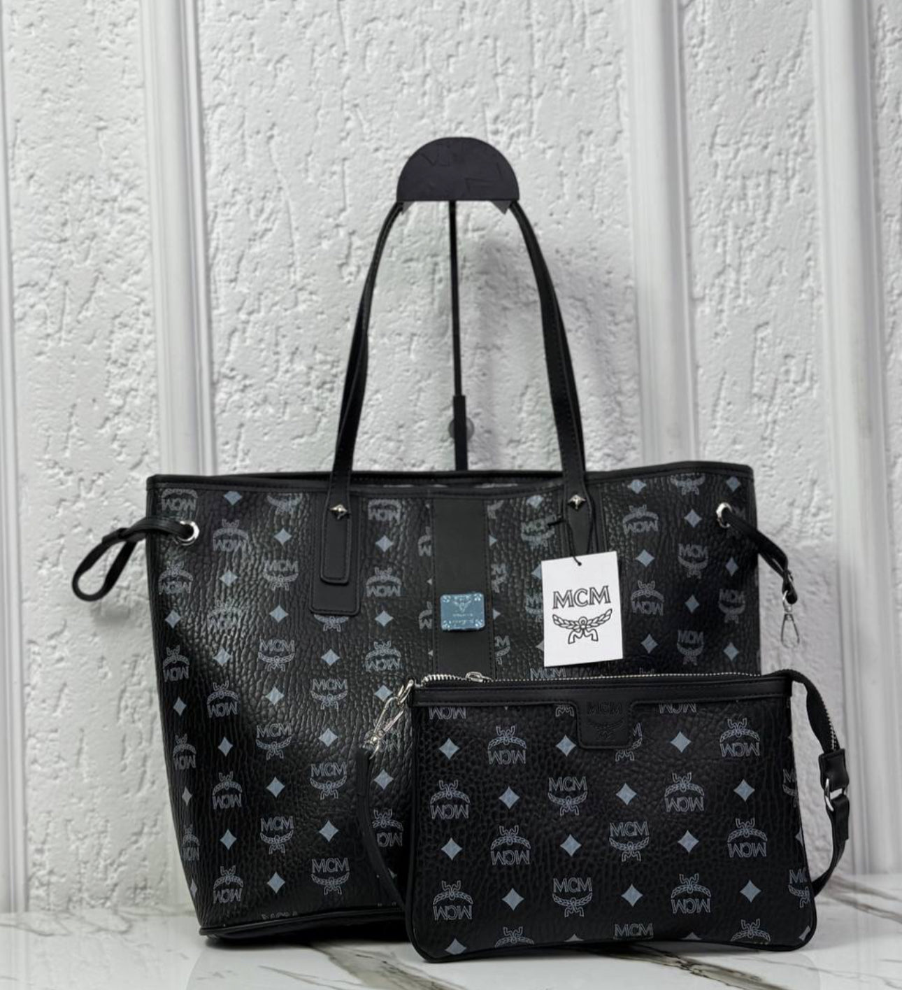 Mcm shopping μαύρη