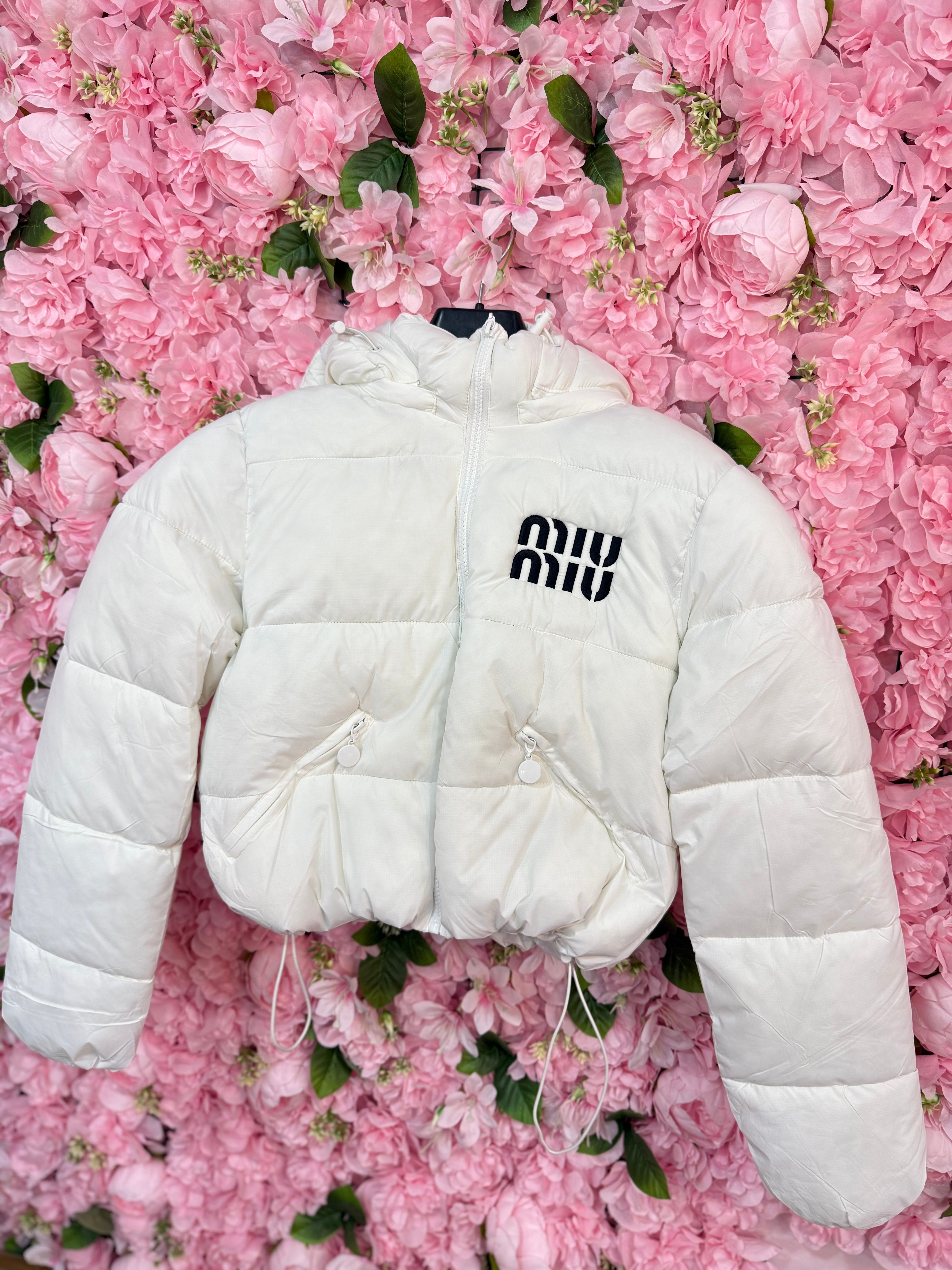 Μπουφάν λευκό Miu Miu