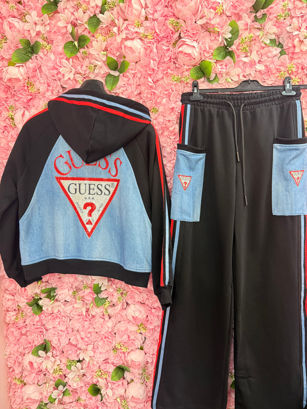 Σετ Guess μαύρο-τζιν