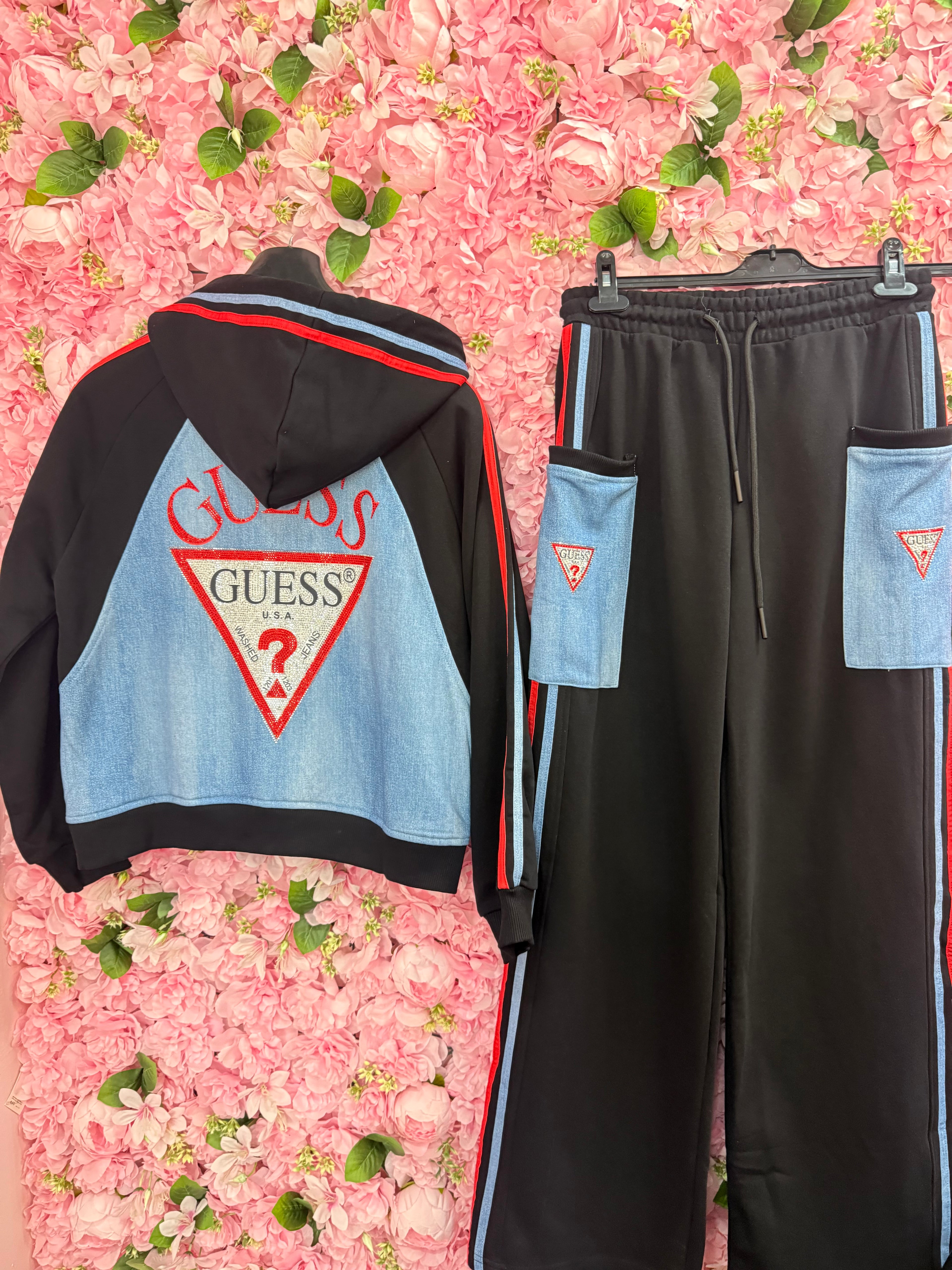 Σετ Guess μαύρο-τζιν