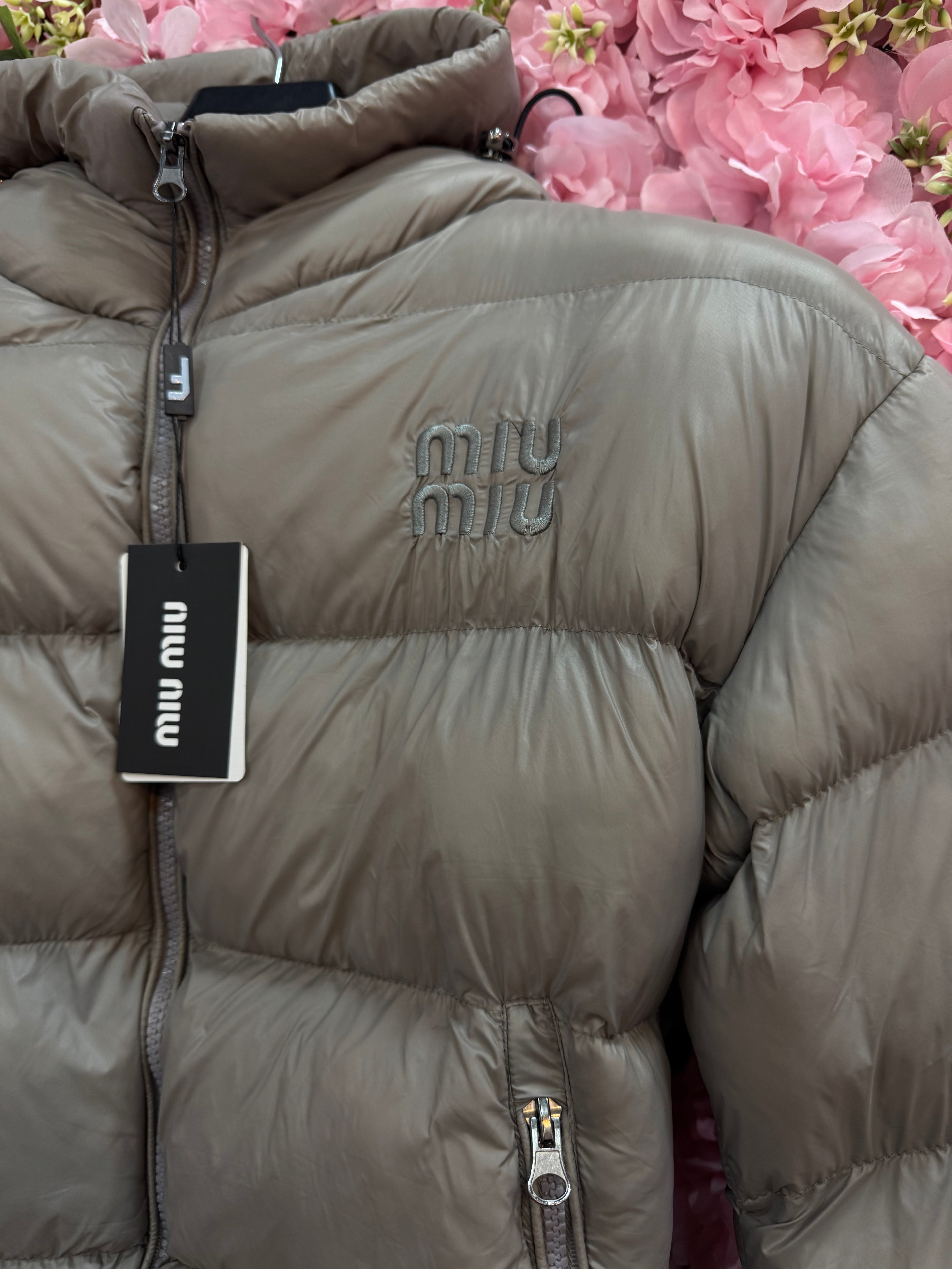Μπουφάν Miu Miu μπεζ