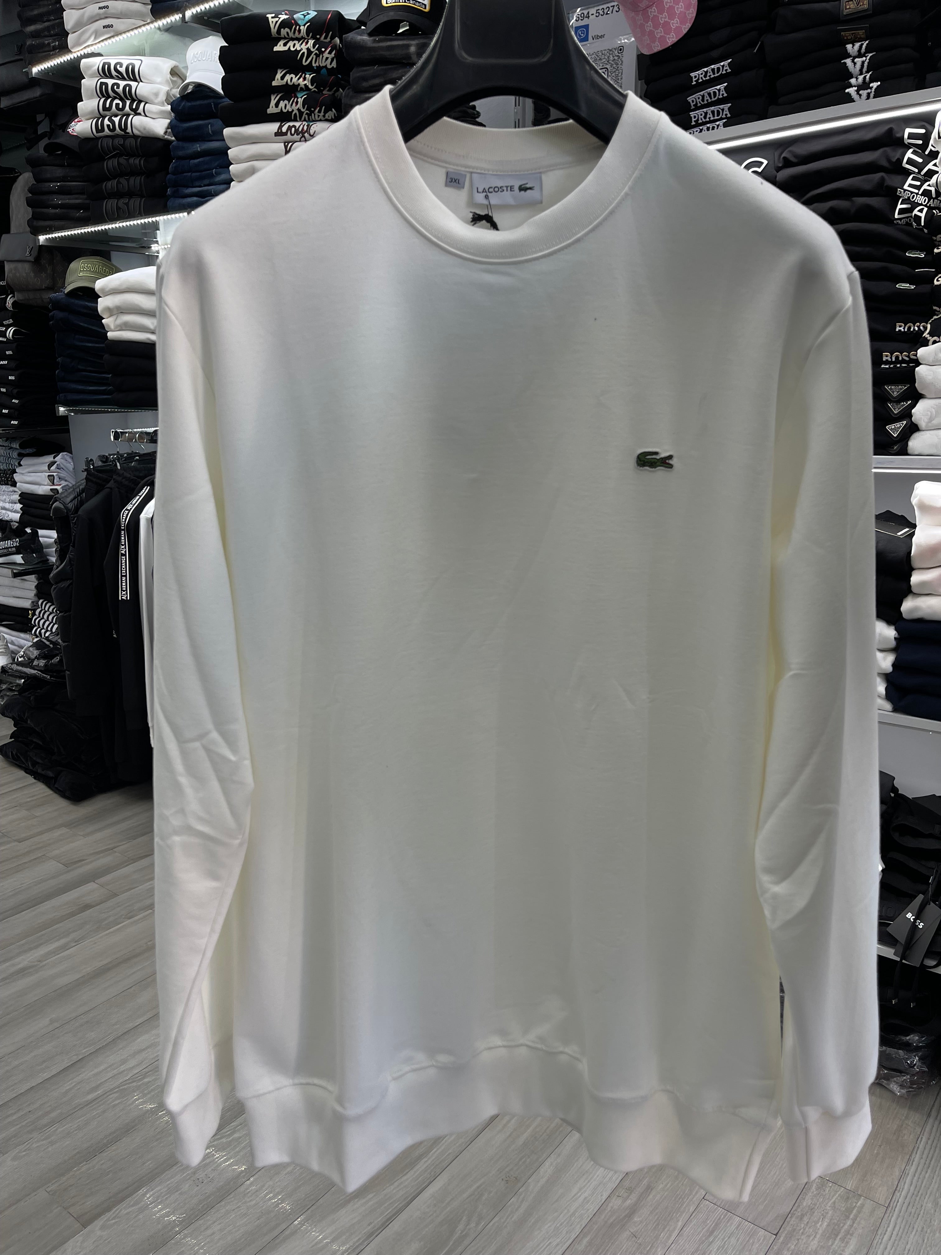 Lacoste φούτερ λευκό