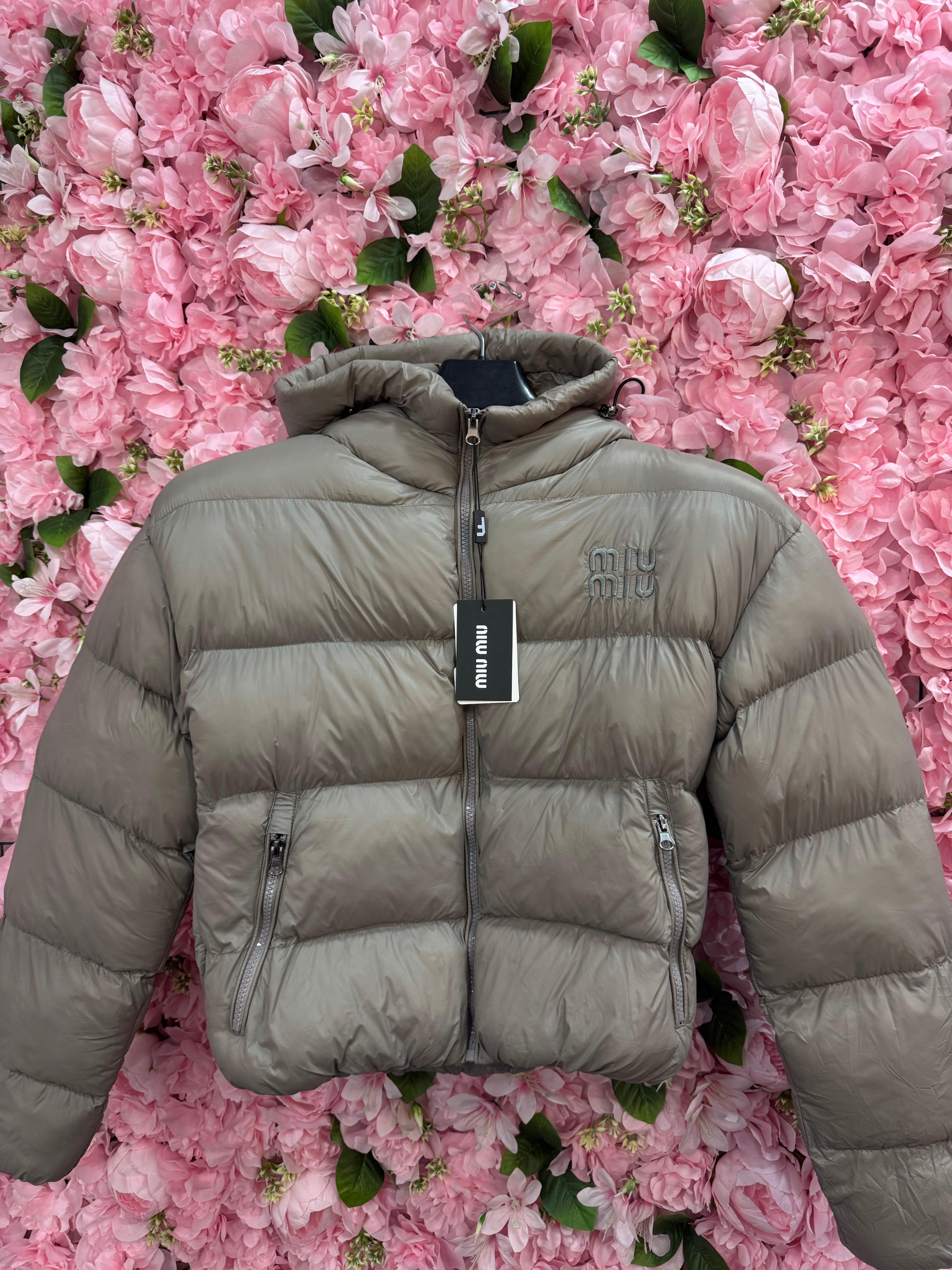 Μπουφάν Miu Miu μπεζ