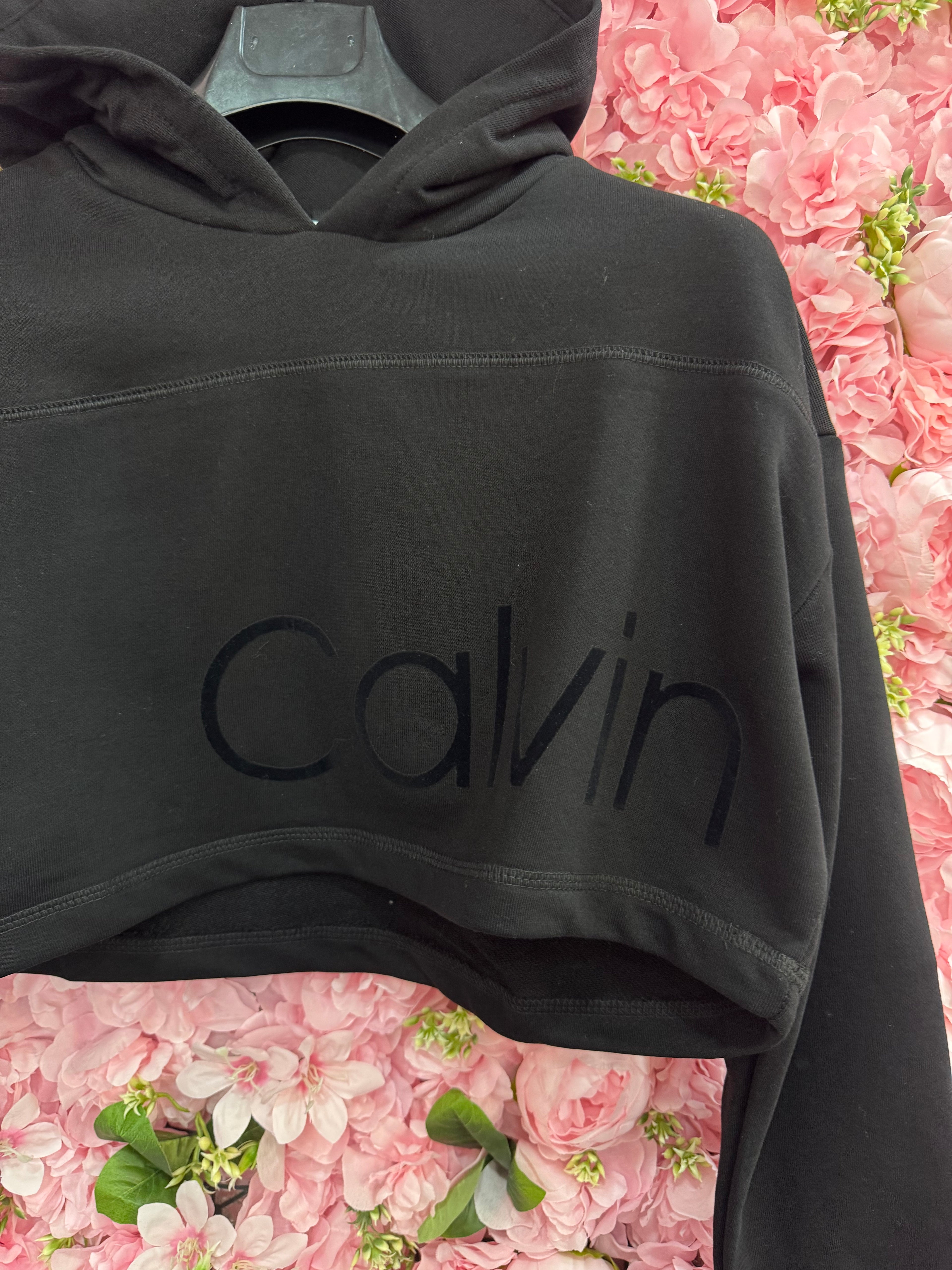 Crop Φούτερ Calvin μαύρο
