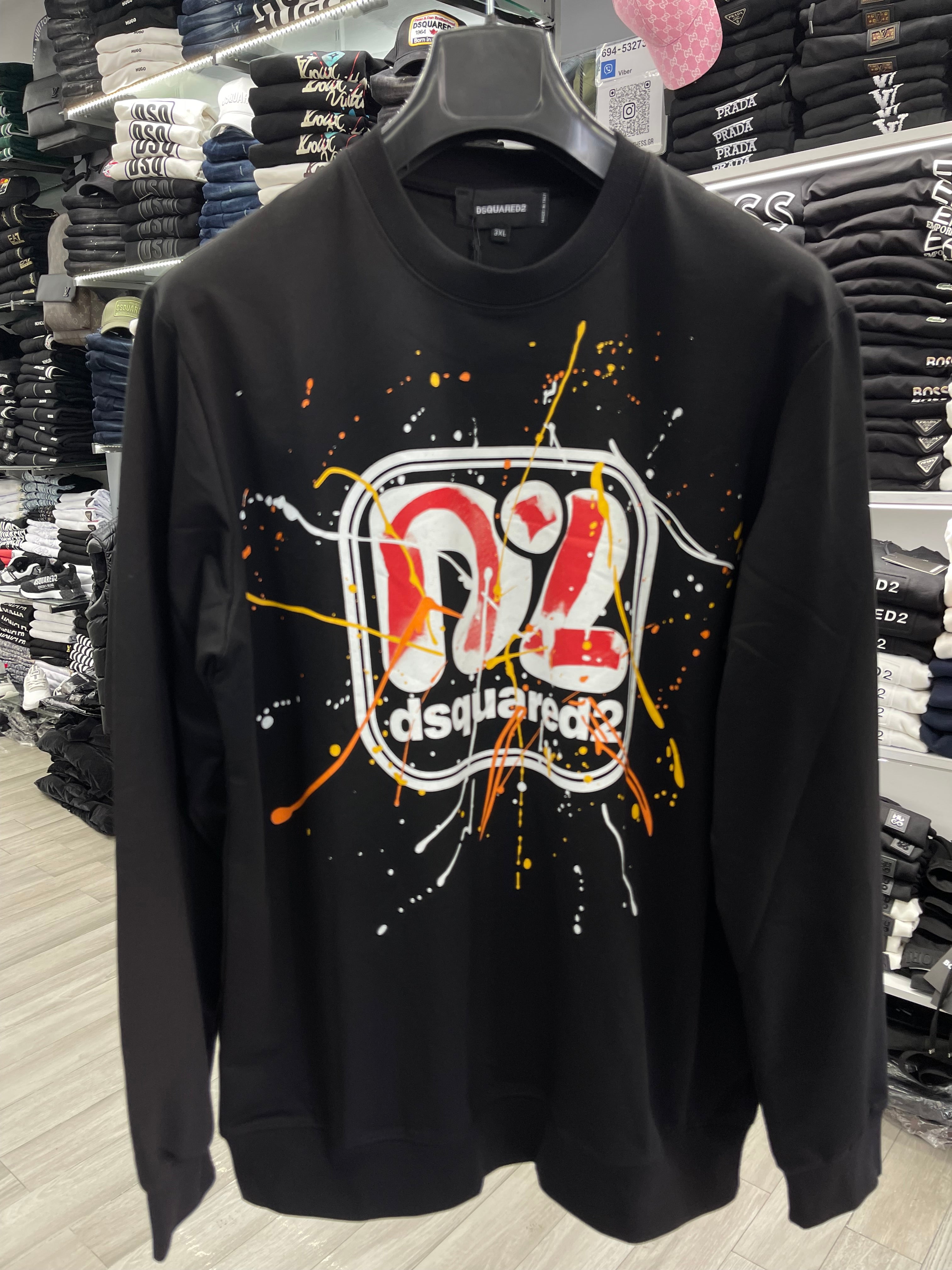 Dsquared2 φούτερ μαύρο