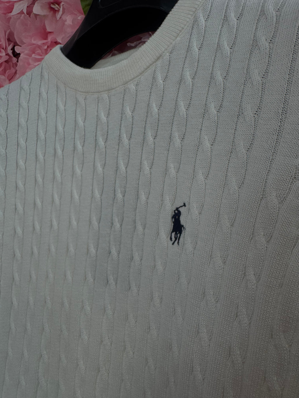 Πουλόβερ Polo λευκό