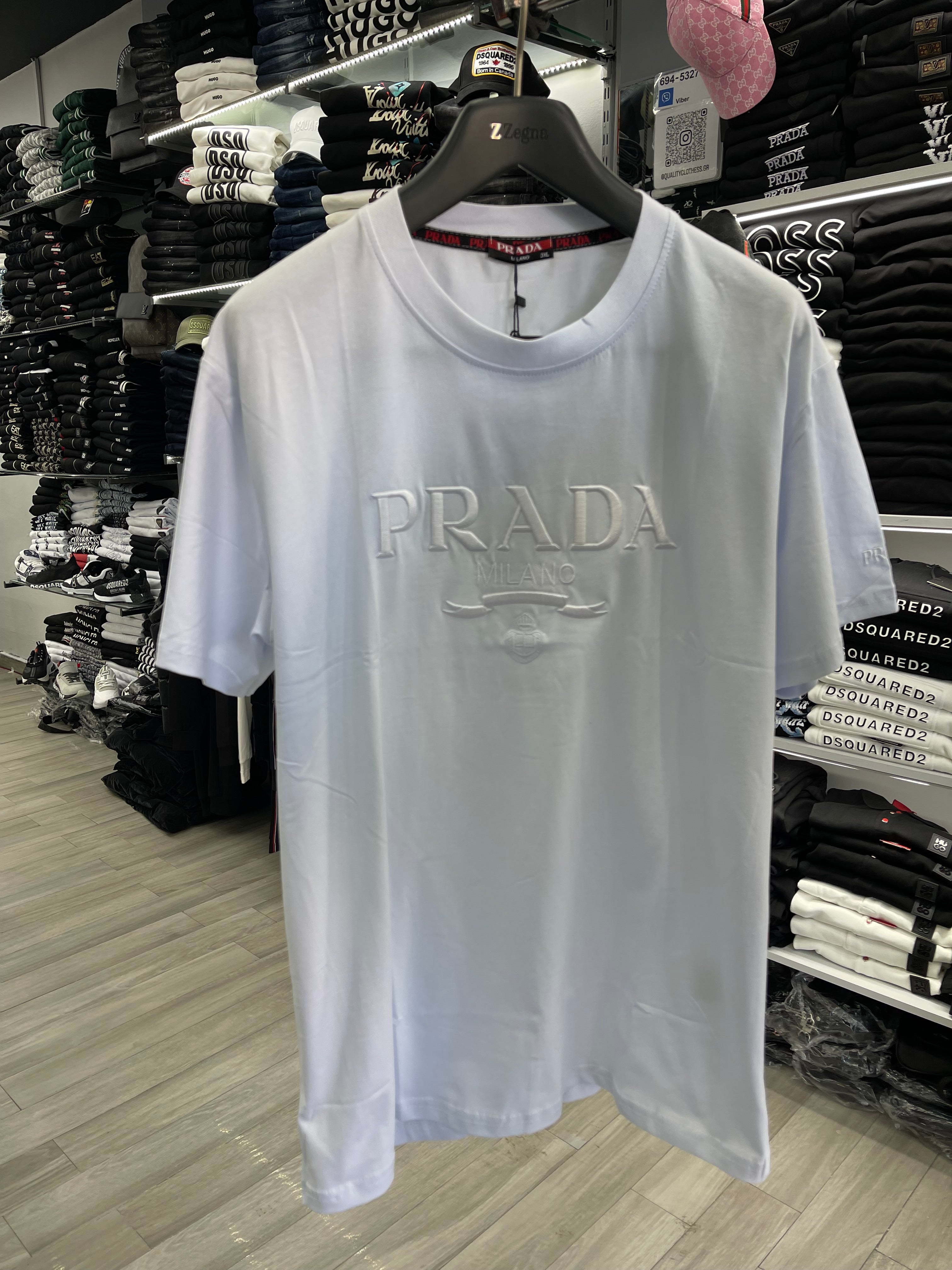 Prada κοντομάνικο λευκό