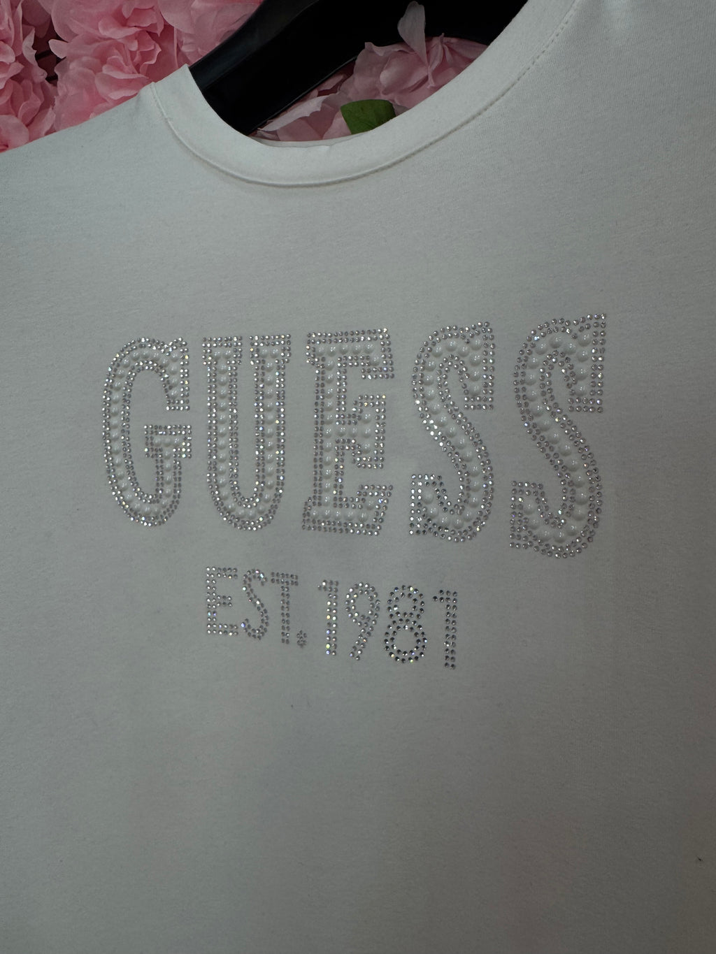 Μακρυμάνικο Guess λευκό