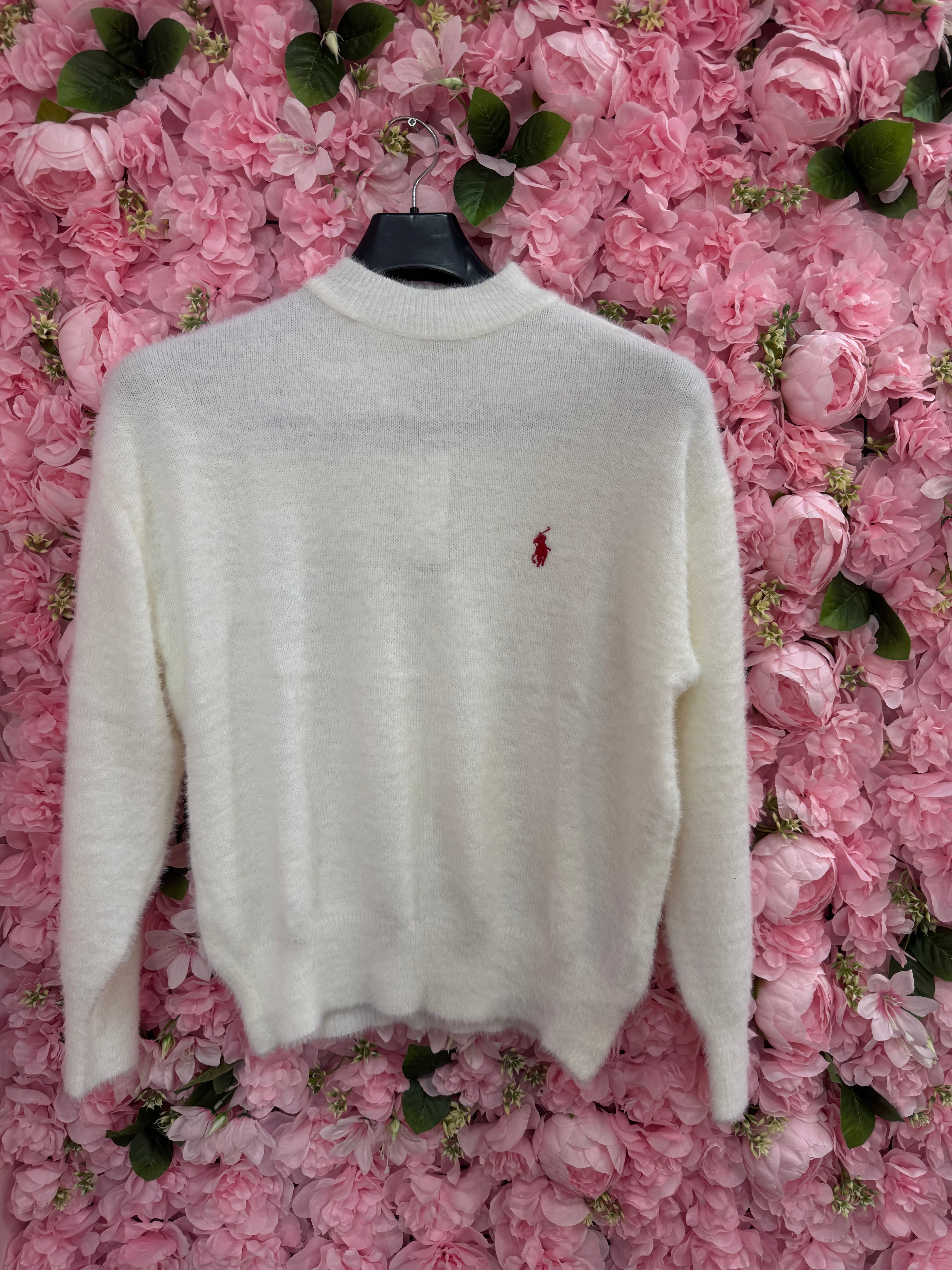 Πουλόβερ Polo λευκό