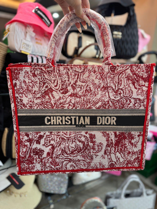 Dior Book Tote κόκκινη